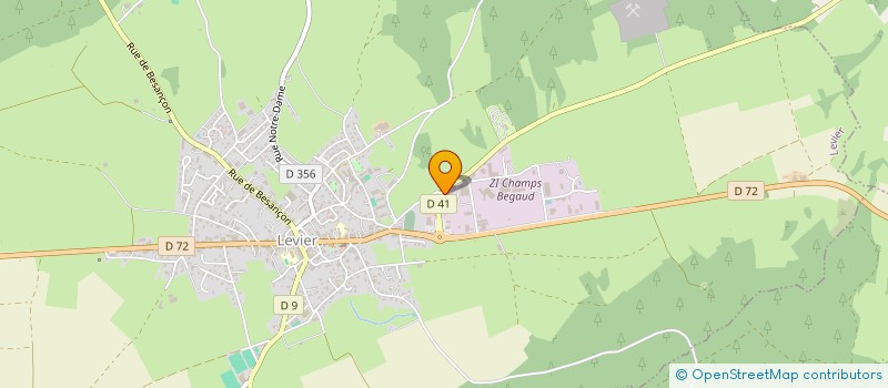 localisation de l'entreprise SCI DU COUCHANT  LEVIER