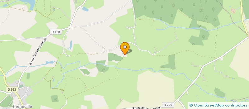 localisation de l'entreprise SCI DU COUDAT  CERILLY