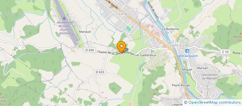 localisation de l'entreprise SCI DU COUDINET à LORP-SENTARAILLE