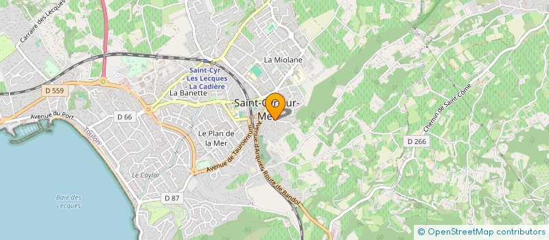 localisation de l'entreprise SCI DU COUDON à SAINT-CYR-SUR-MER