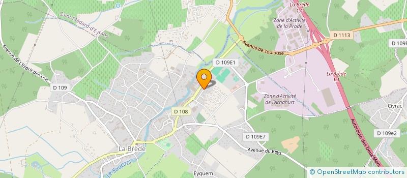 localisation de l'entreprise SCI DU COUDOUGNEY  LA BREDE