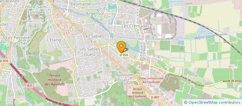 localisation de l'entreprise SCI DU COUDOULET  ORANGE