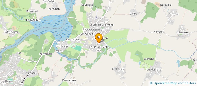 localisation de l'entreprise SCI DU COUDRAIS  PLOUGOUMELEN