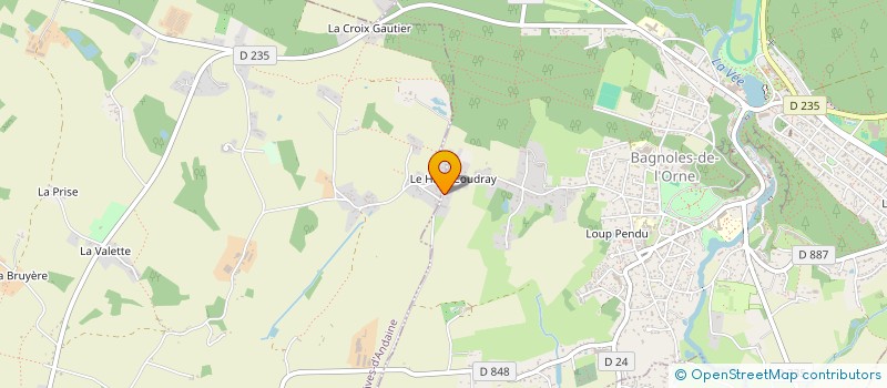 localisation de l'entreprise SCI DU COUDRAY à BAGNOLES-DE-L'ORNE-NORMANDIE
