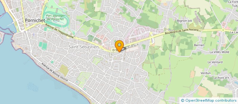 localisation de l'entreprise SCI DU COUDRIAU à PORNICHET