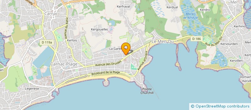 localisation de l'entreprise SCI DU COUEDIC  CARNAC