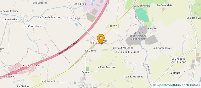 localisation de l'entreprise SCI DU COUESNON  LA CHAPELLE SAINT AUBERT