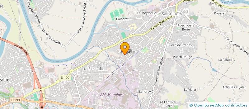 localisation de l'entreprise SCI DU COUGET  SAINT-JUERY