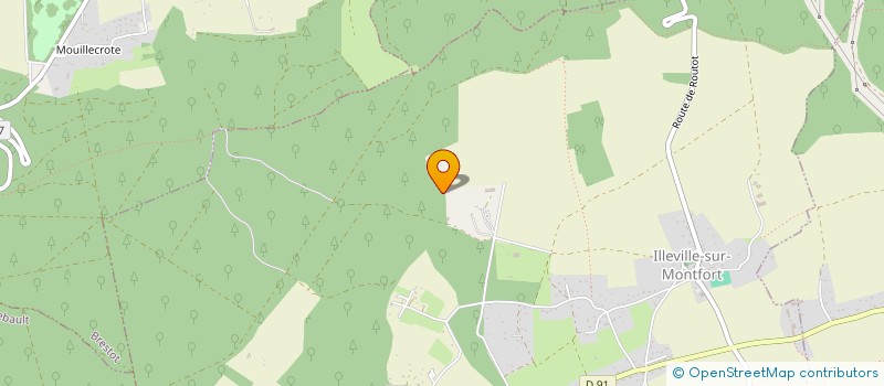localisation de l'entreprise SCI DU COURANT  ILLEVILLE-SUR-MONTFORT