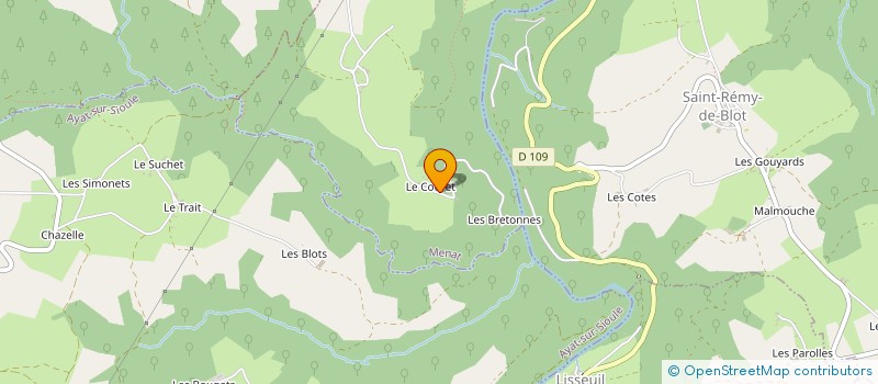 localisation de l'entreprise SCI DU COURET  MENAT