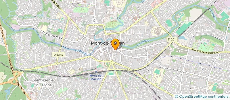 localisation de l'entreprise SCI DU COURNAOU  MONT-DE-MARSAN