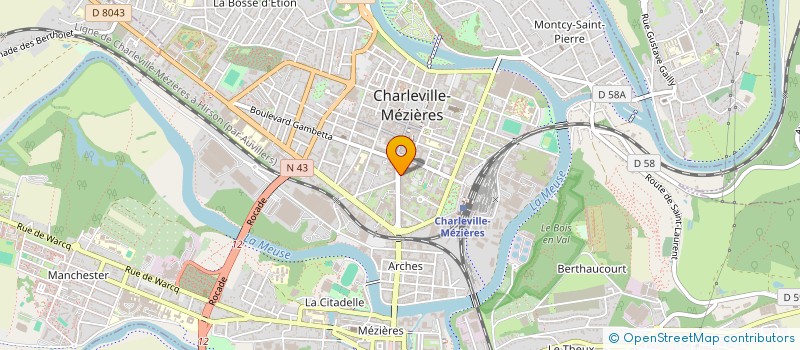 localisation de l'entreprise SCI DU COURS BRIAND à CHARLEVILLE-MEZIERES
