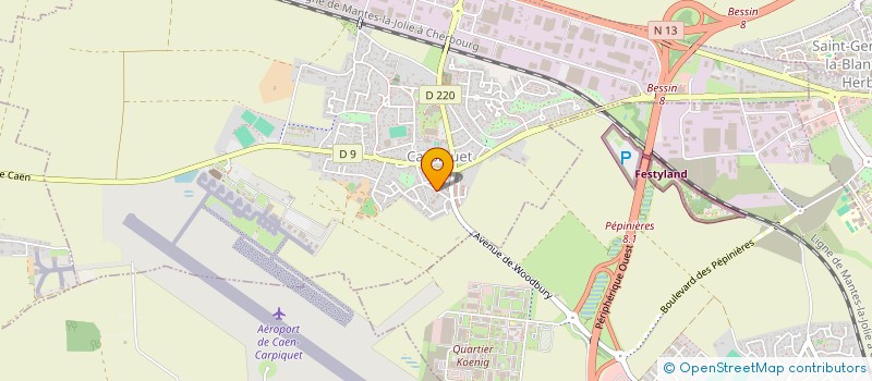 localisation de l'entreprise SCI DU COURS CAFFARELLI A MONDEVILLE  CARPIQUET