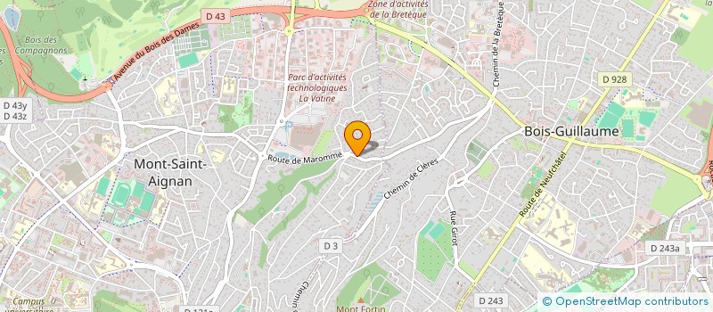 localisation de l'entreprise SCI DU COURTIL  MONT-SAINT-AIGNAN