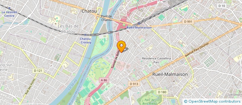 localisation de l'entreprise SCI DU COURTIL à RUEIL-MALMAISON