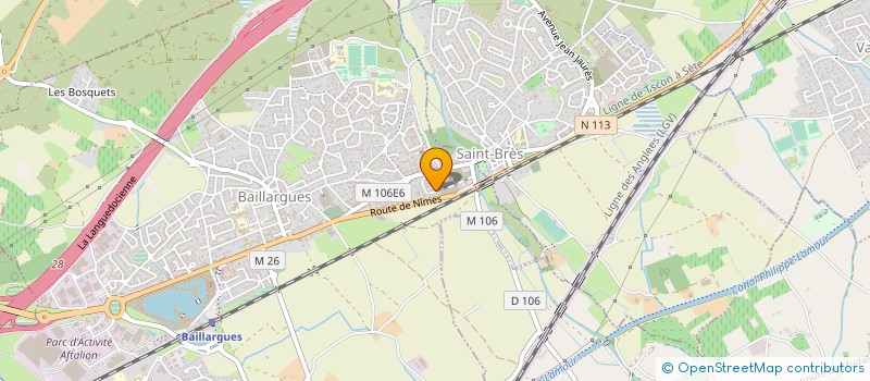 localisation de l'entreprise SCI DU COUSTOULIERS  BAILLARGUES