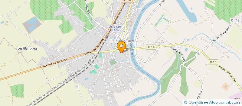 localisation de l'entreprise SCI DU COUSTOUROUS à LISLE-SUR-TARN