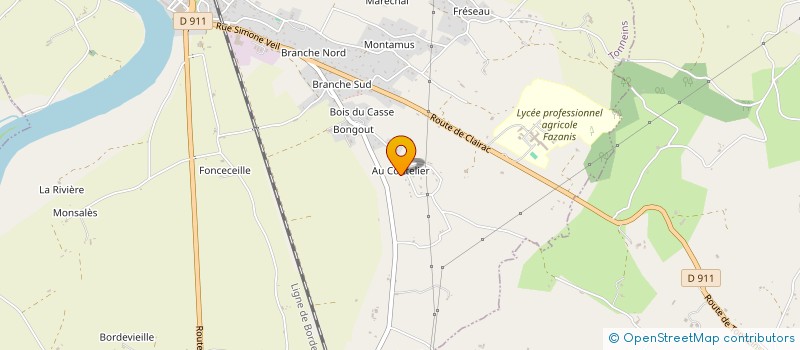 localisation de l'entreprise SCI DU COUTELIER  TONNEINS