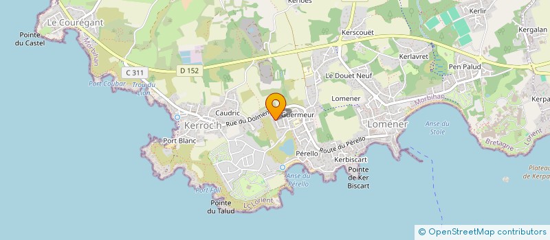 localisation de l'entreprise SCI DU COUVENT à PLOEMEUR