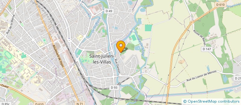 localisation de l'entreprise SCI DU CREATEUR  SAINT JULIEN LES VILLAS