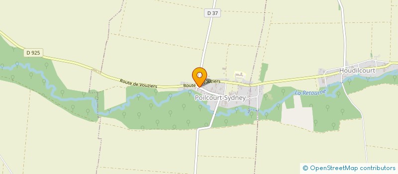 localisation de l'entreprise SCI DU CREATEUR  HOUDILCOURT