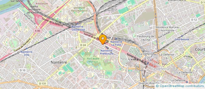 localisation de l'entreprise SCI DU CREDIT COOPERATID DE ST DENIS  NANTERRE