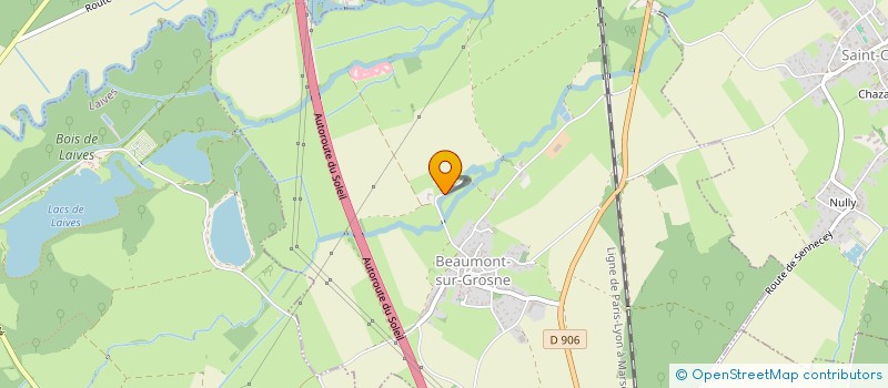 localisation de l'entreprise SCI DU CRET  ETRIGNY