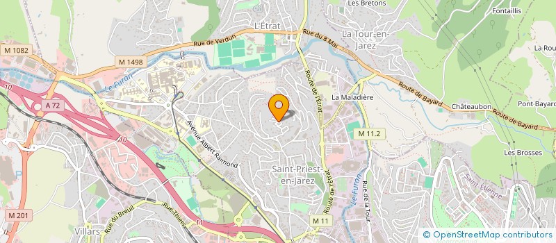 localisation de l'entreprise SCI DU CRET  SAINT-PRIEST-EN-JAREZ