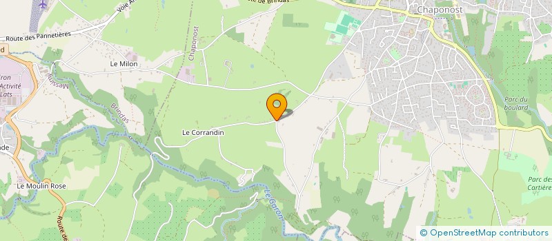 localisation de l'entreprise SCI DU CRET D ARCHOUX  CHAPONOST