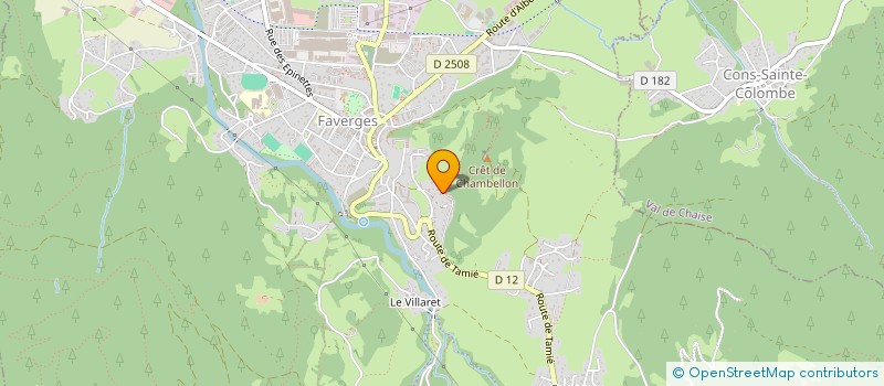 localisation de l'entreprise SCI DU CRET DE CHAMBELLON  FAVERGES-SEYTHENEX