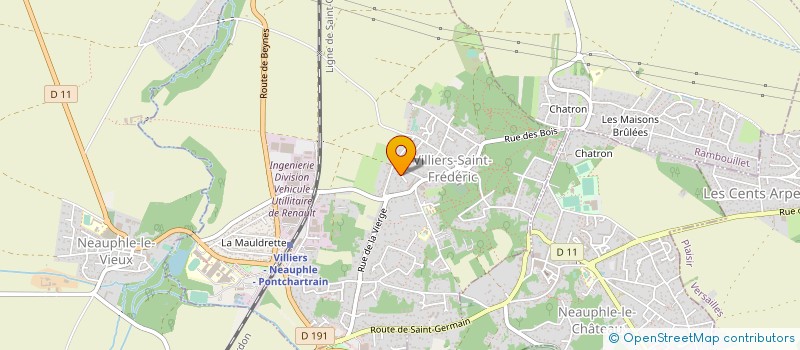 localisation de l'entreprise SCI DU CRET DE LA COTE CHAUDE à VILLIERS-SAINT-FREDERIC