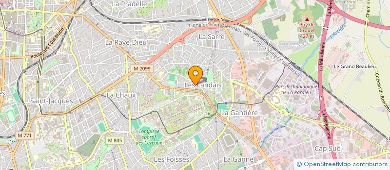 localisation de l'entreprise SCI DU CREUX DE L'ENFER  CLERMONT-FERRAND