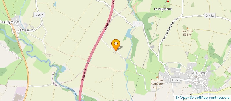 localisation de l'entreprise SCI DU CREUZET  ARTONNE