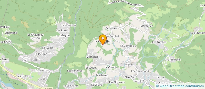 localisation de l'entreprise SCI DU CRIOU à SAMOENS