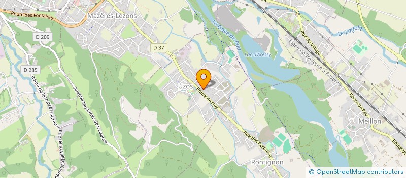 localisation de l'entreprise SCI DU CRISTAL  UZOS