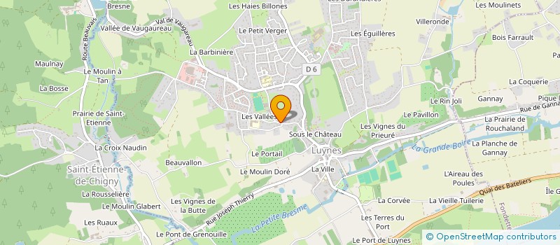 localisation de l'entreprise SCI DU CROISSANT  LUYNES