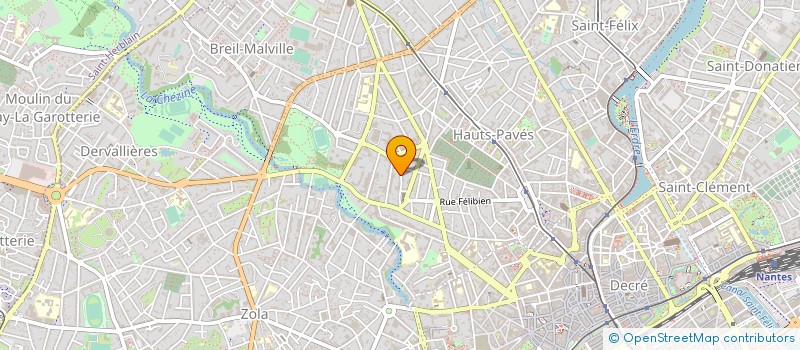 localisation de l'entreprise SCI DU CROISY à NANTES