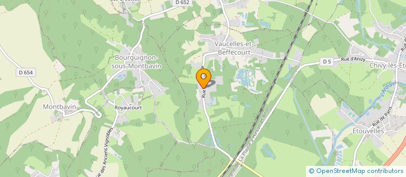 localisation de l'entreprise SCI DU CROQUET  VAUCELLES-ET-BEFFECOURT