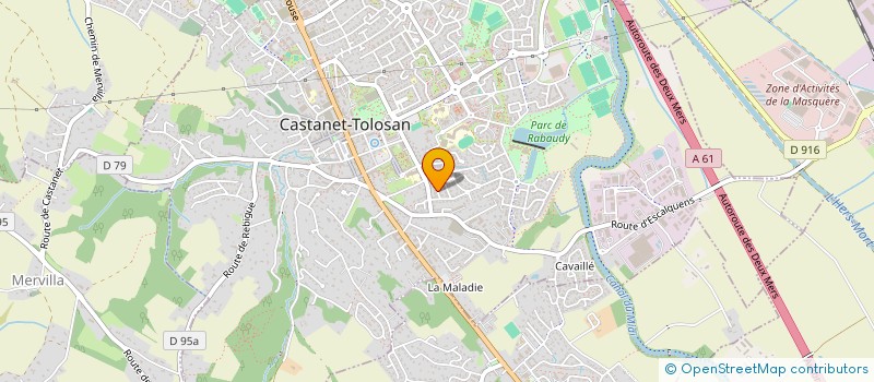 localisation de l'entreprise SCI DU CROS à AUZEVILLE-TOLOSANE