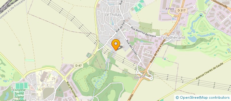 localisation de l'entreprise SCI DU CROULT  LE THILLAY