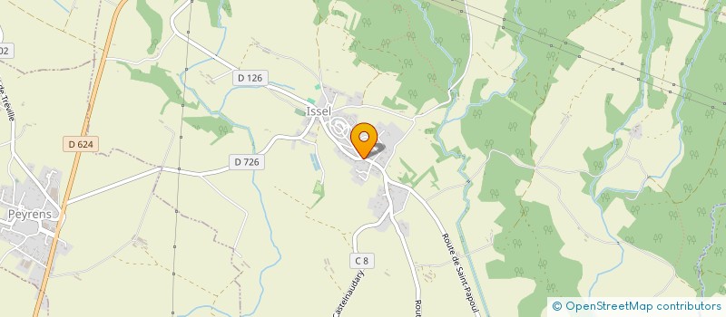 localisation de l'entreprise SCI DU CROUZET  ISSEL