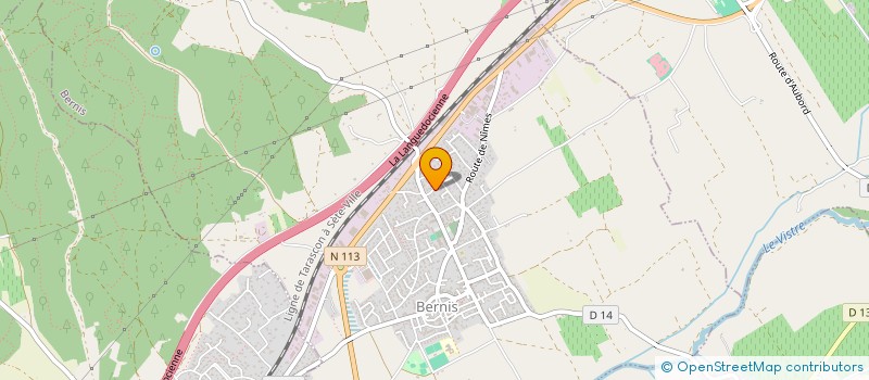 localisation de l'entreprise SCI DU CROZAS  BERNIS