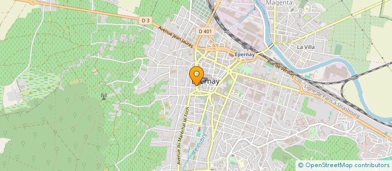 localisation de l'entreprise SCI DU CUBRY  EPERNAY