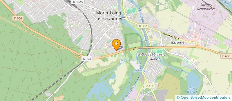 localisation de l'entreprise SCI DU CUL DE SAC  MORET-LOING-ET-ORVANNE