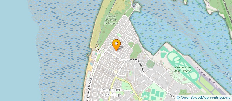 localisation de l'entreprise SCI DU CURIE à LE TOUQUET-PARIS-PLAGE