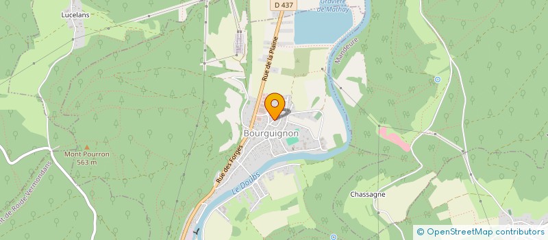 localisation de l'entreprise SCI DU CURTYS A LA RANCEUSE  REMONDANS-VAIVRE