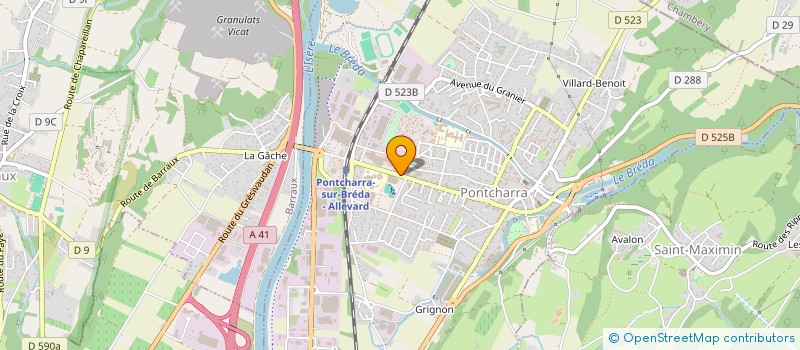 localisation de l'entreprise SCI DU CYCLOPE  PONTCHARRA