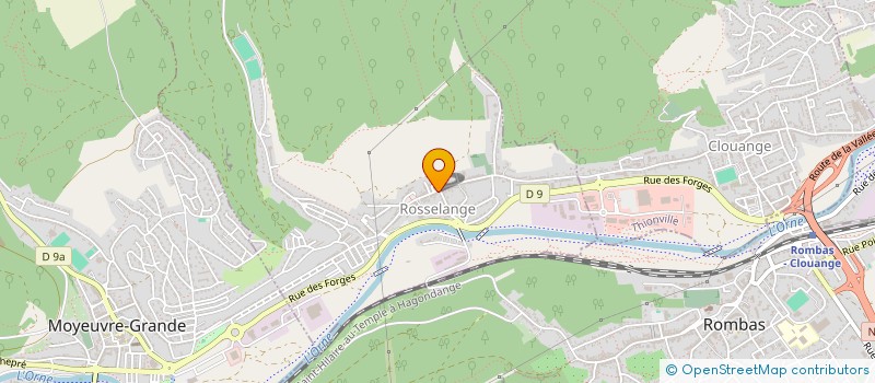 localisation de l'entreprise SCI DU CYGNE  ROSSELANGE