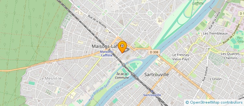 localisation de l'entreprise SCI DU DAGNAUD DE LA TUDE  MAISONS-LAFFITTE