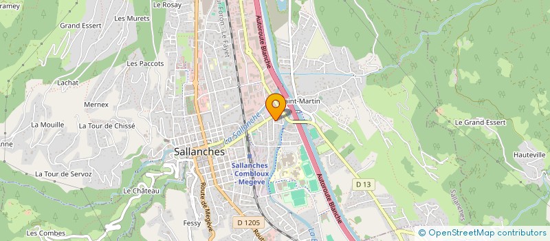 localisation de l'entreprise SCI DU DAUPHIN à SALLANCHES
